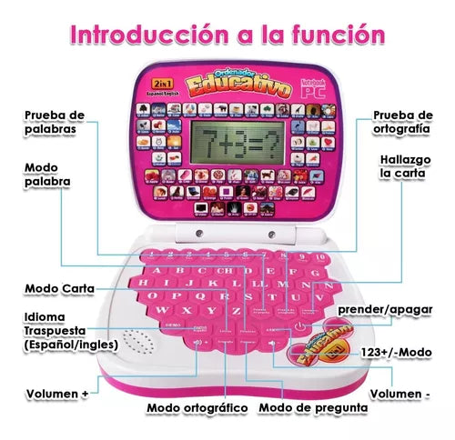 COMPUTADOR EDUCATIVO NIÑA- NIÑO